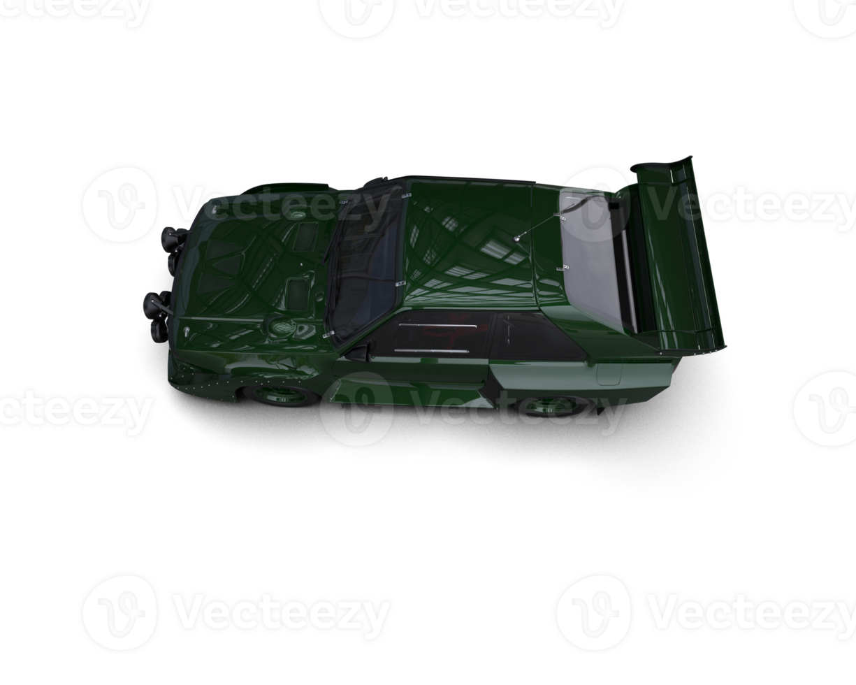 Realistic race car isolated on background. 3d rendering - illustration png