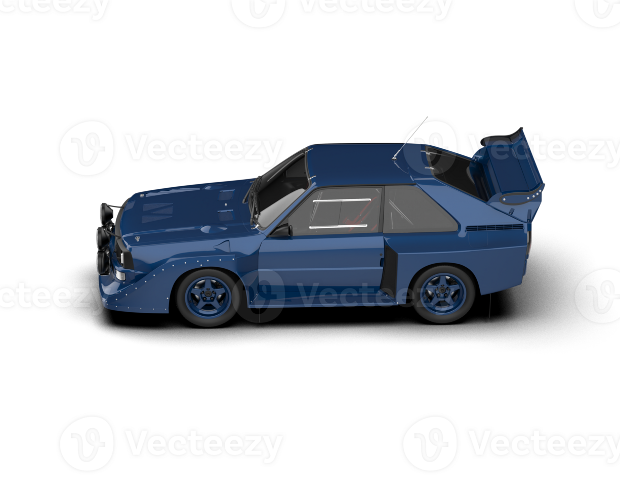 Realistic race car isolated on background. 3d rendering - illustration png