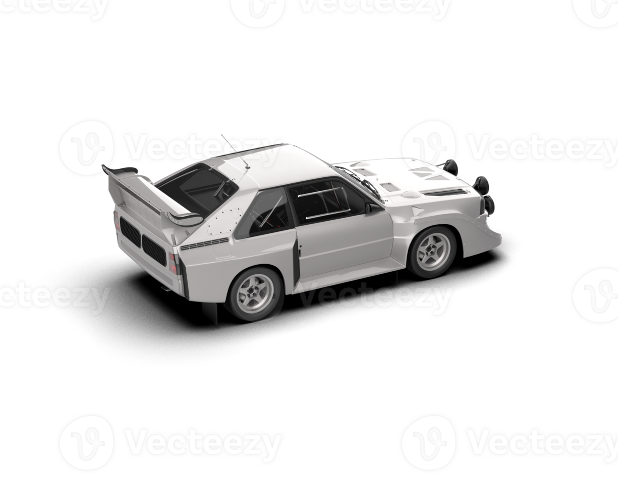 Realistic race car isolated on background. 3d rendering - illustration png
