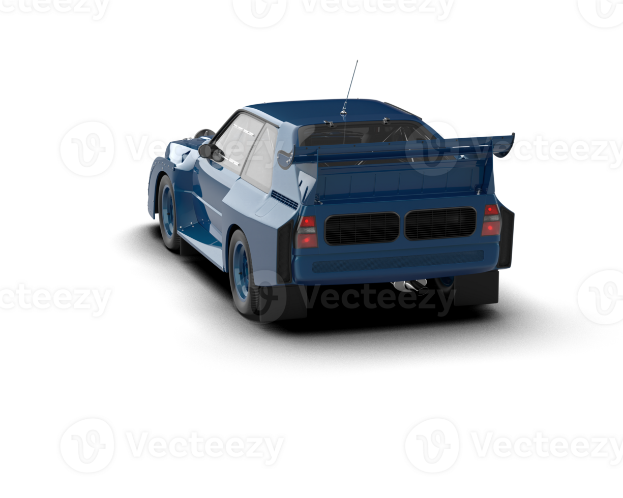Realistic race car isolated on background. 3d rendering - illustration png
