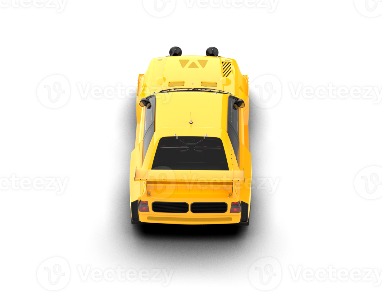 Realistic race car isolated on background. 3d rendering - illustration png