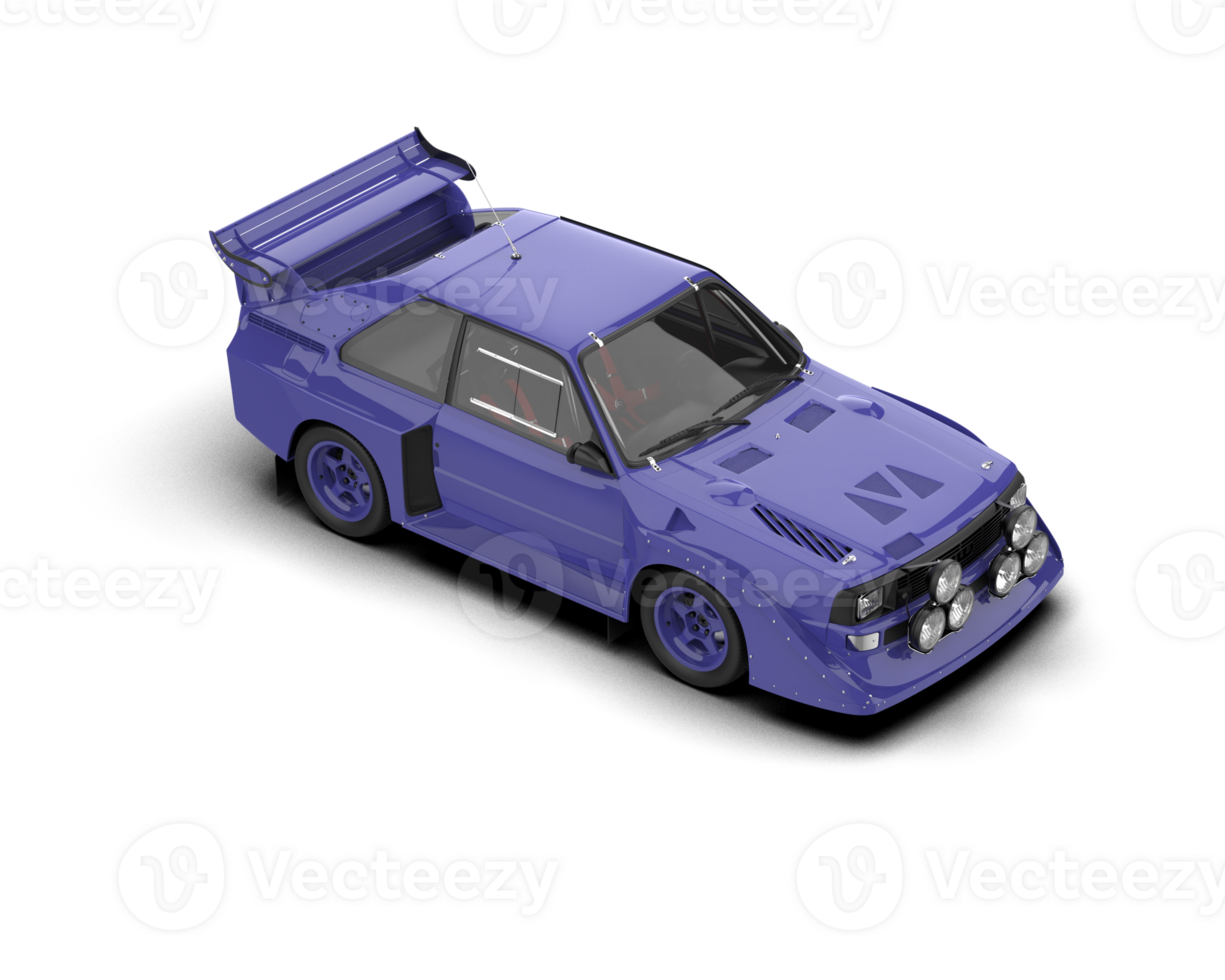 Realistic race car isolated on background. 3d rendering - illustration png