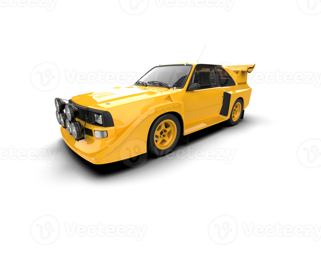 Realistic race car isolated on background. 3d rendering - illustration png