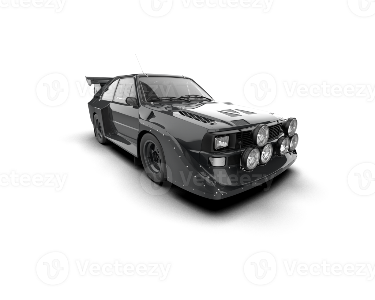 Realistic race car isolated on background. 3d rendering - illustration png