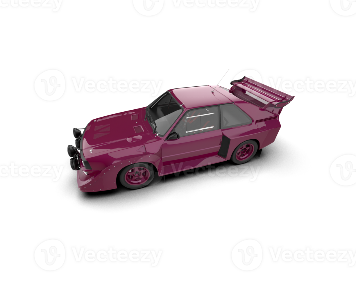 Realistic race car isolated on background. 3d rendering - illustration png
