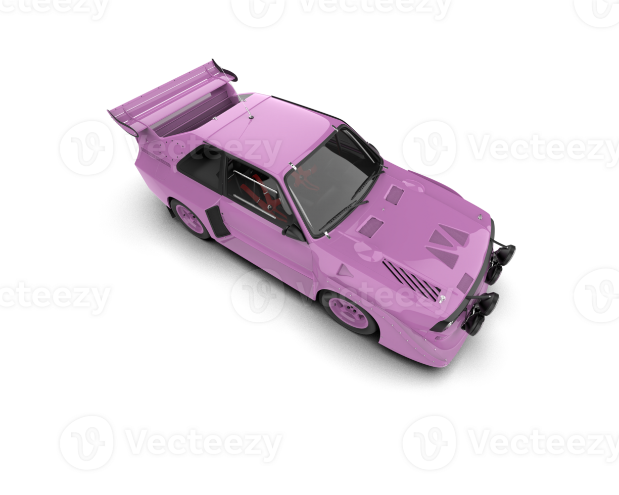 Realistic race car isolated on background. 3d rendering - illustration png