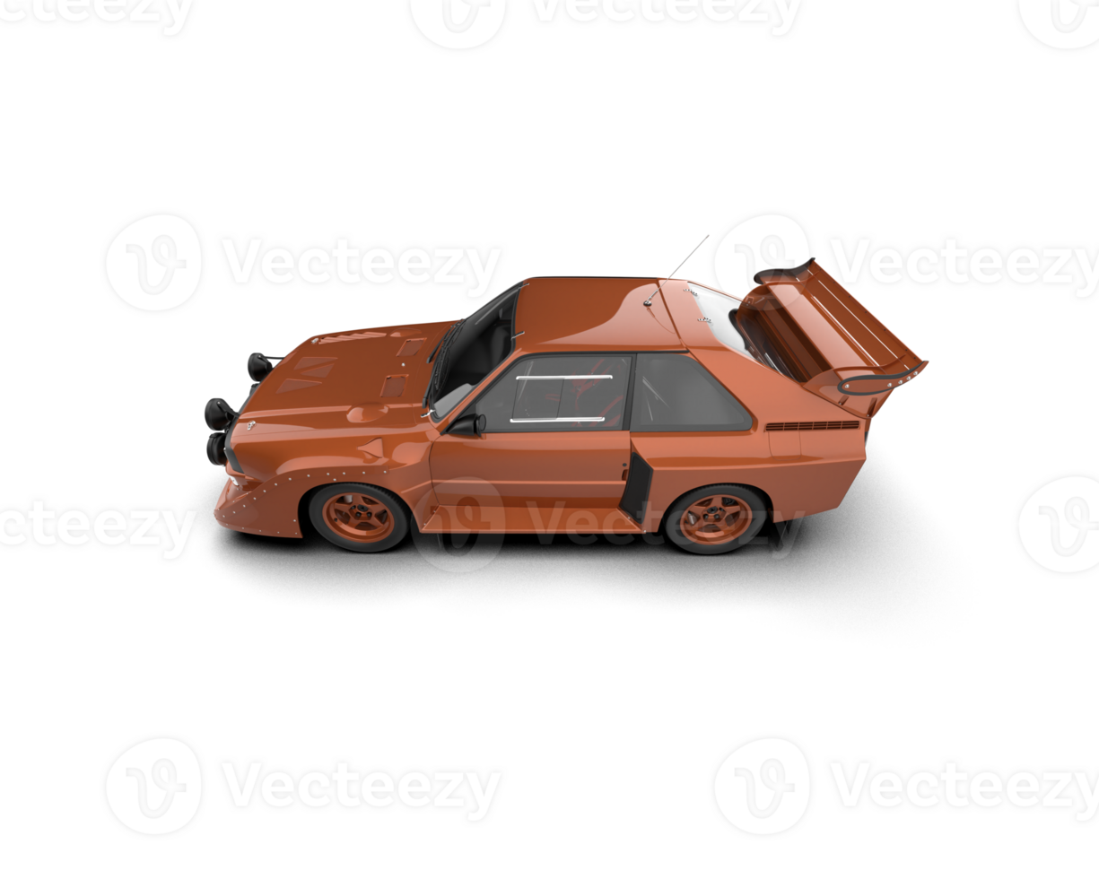Realistic race car isolated on background. 3d rendering - illustration png