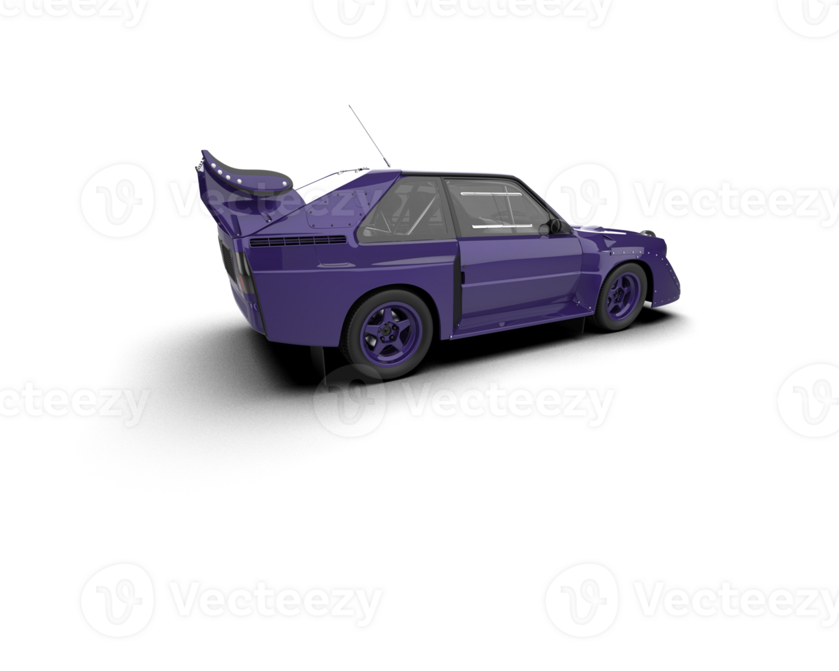 Realistic race car isolated on background. 3d rendering - illustration png
