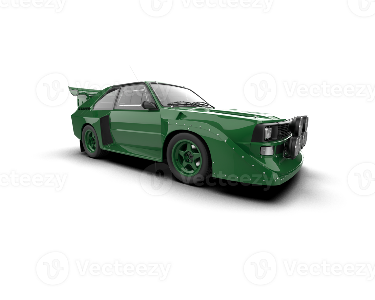 Realistic race car isolated on background. 3d rendering - illustration png