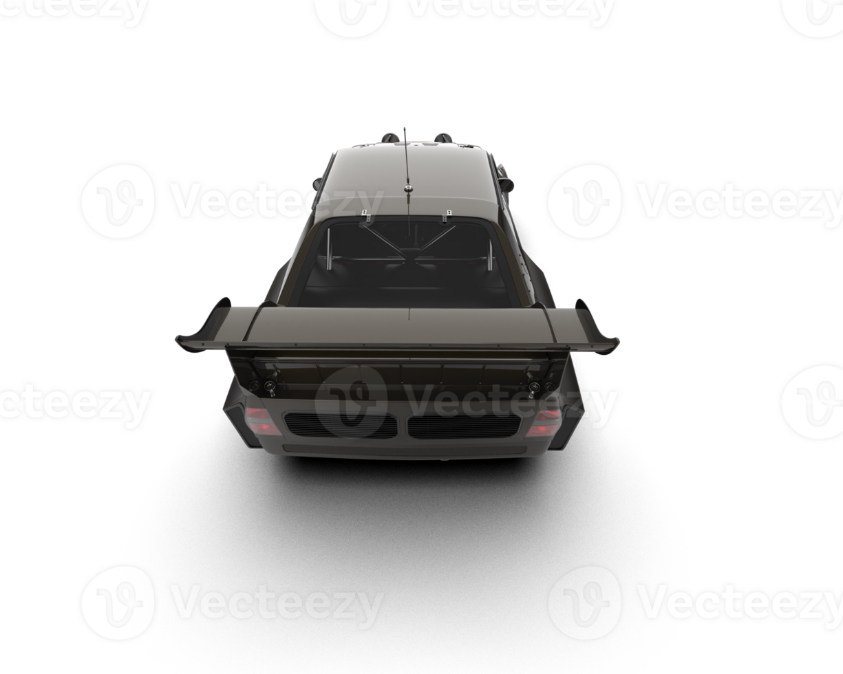 Realistic race car isolated on background. 3d rendering - illustration png