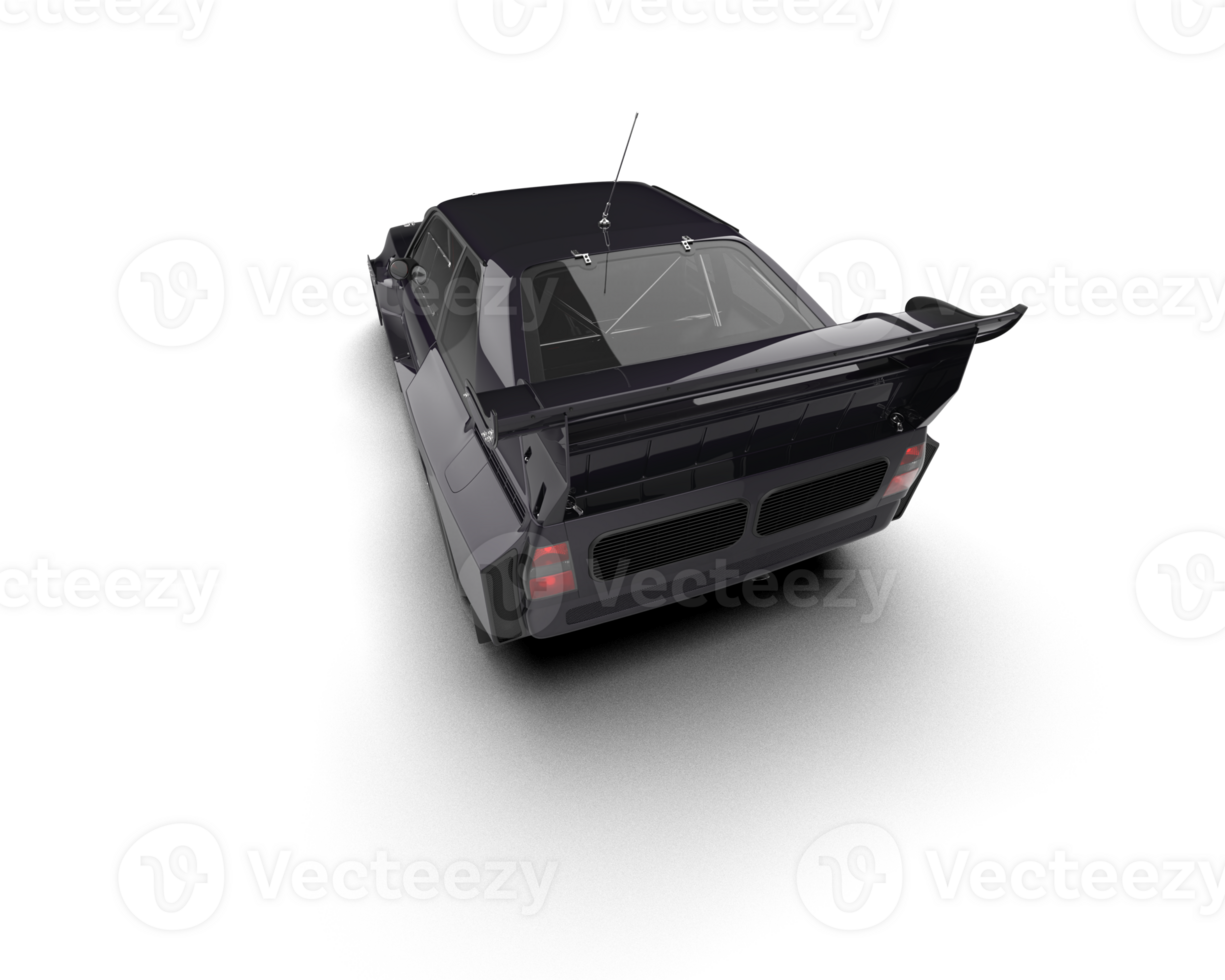 Realistic race car isolated on background. 3d rendering - illustration png
