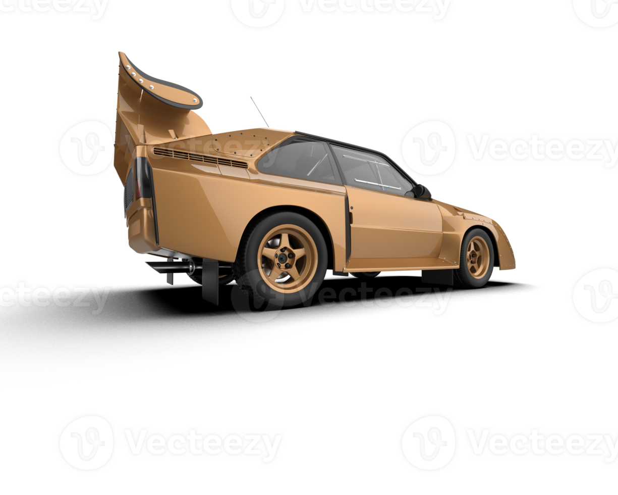 Realistic race car isolated on background. 3d rendering - illustration png