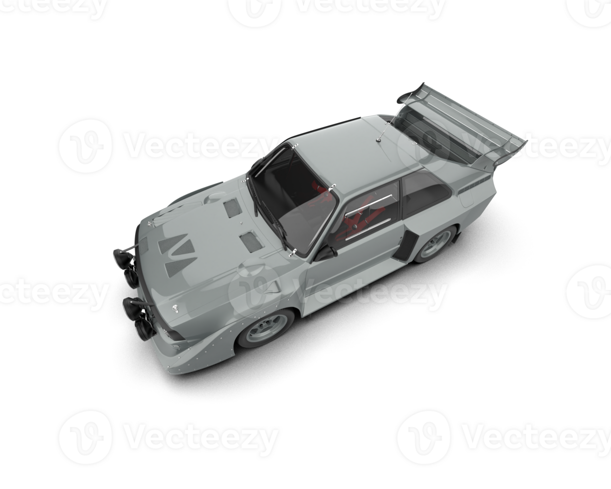 Realistic race car isolated on background. 3d rendering - illustration png