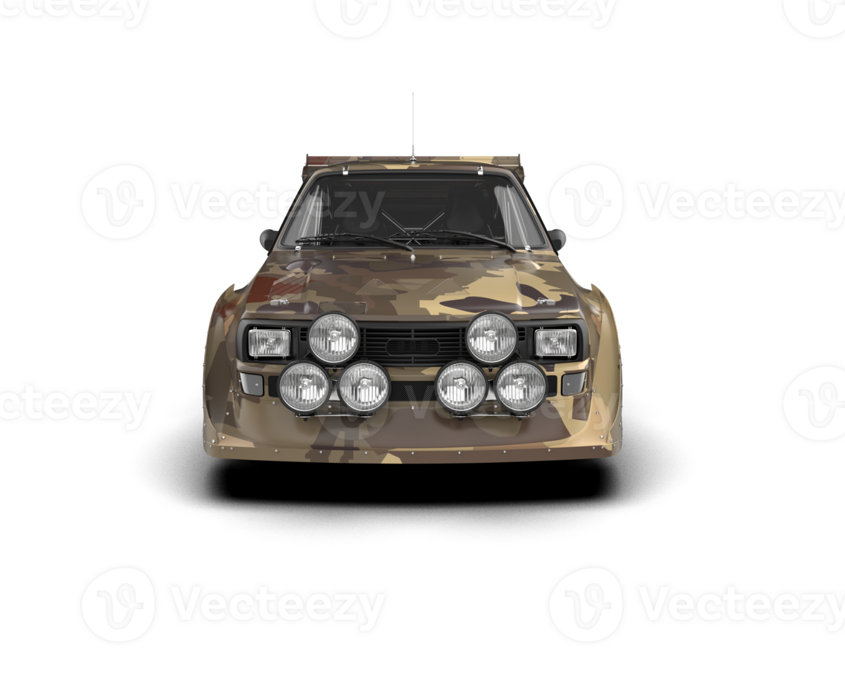 Realistic race car isolated on background. 3d rendering - illustration png