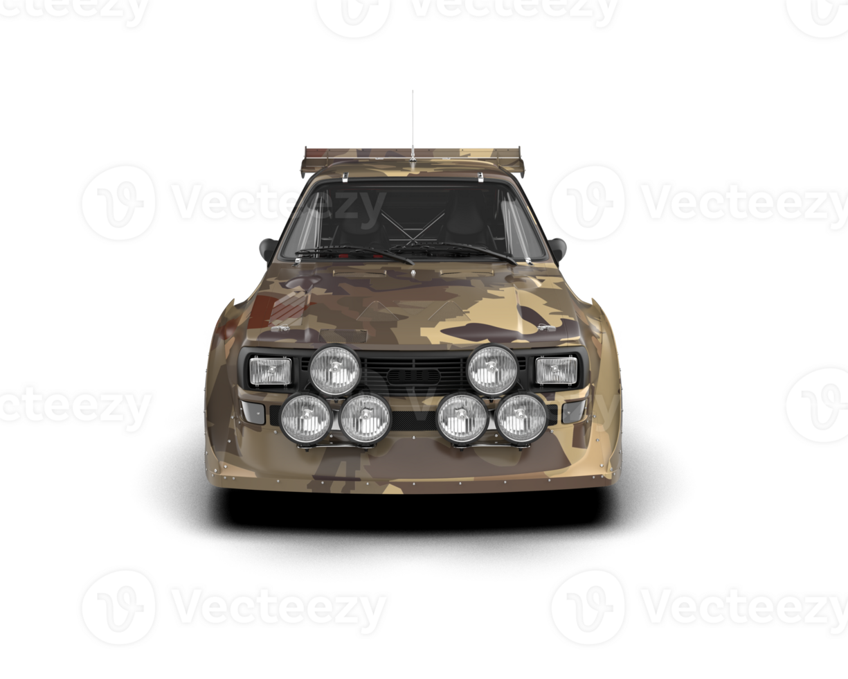 Realistic race car isolated on background. 3d rendering - illustration png