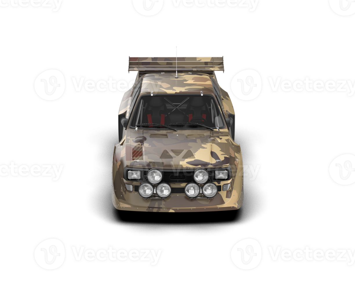 Realistic race car isolated on background. 3d rendering - illustration png