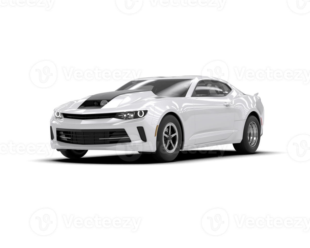 Realistic race car isolated on background. 3d rendering - illustration png