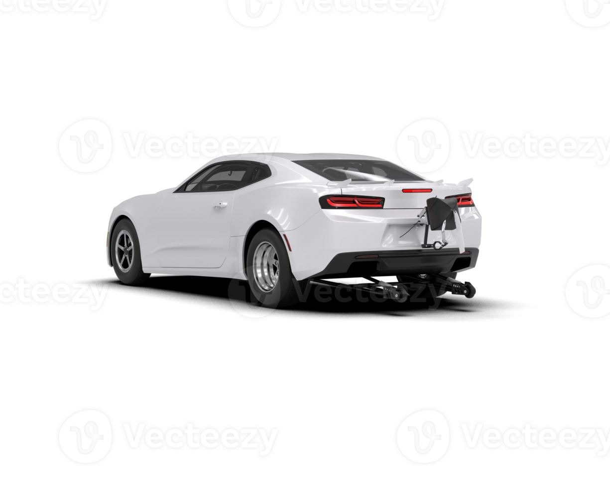 Realistic race car isolated on background. 3d rendering - illustration png