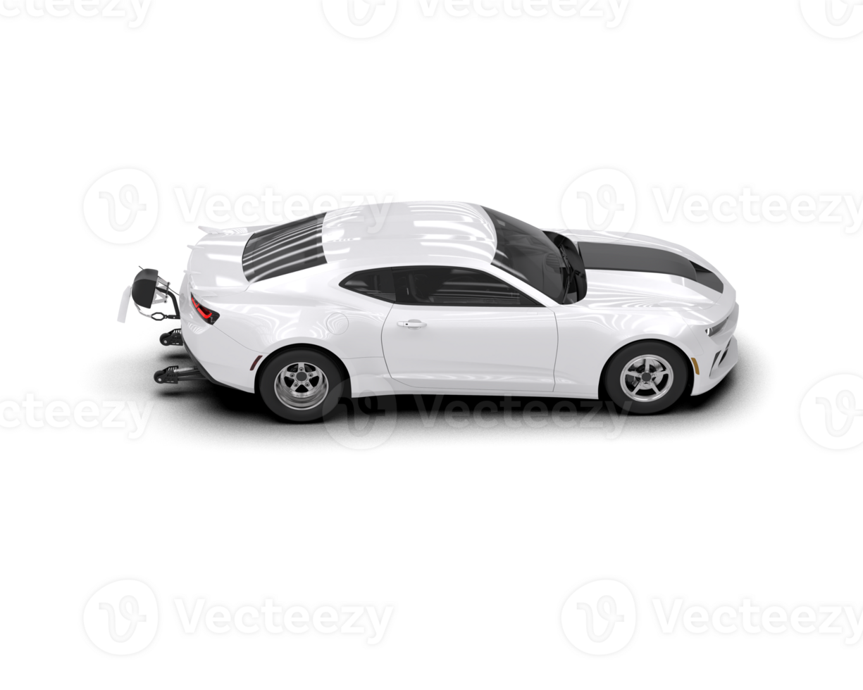 Realistic race car isolated on background. 3d rendering - illustration png