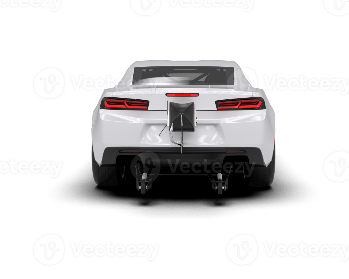 Realistic race car isolated on background. 3d rendering - illustration png