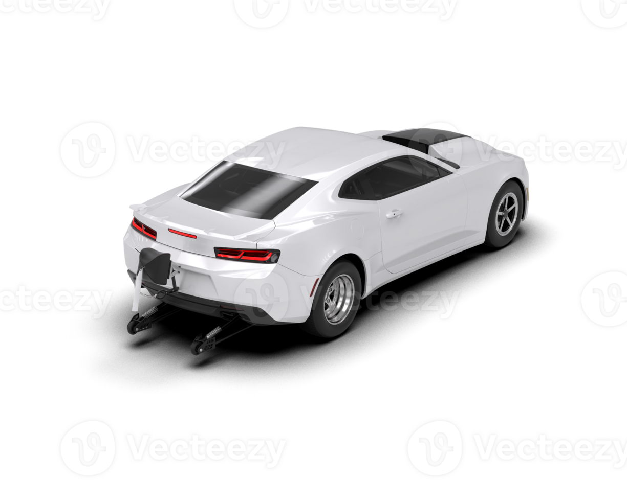 Realistic race car isolated on background. 3d rendering - illustration png