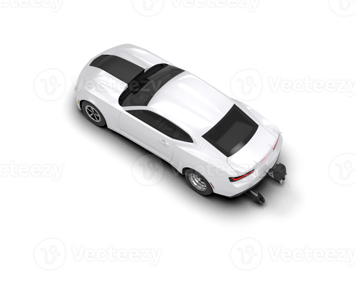 Realistic race car isolated on background. 3d rendering - illustration png