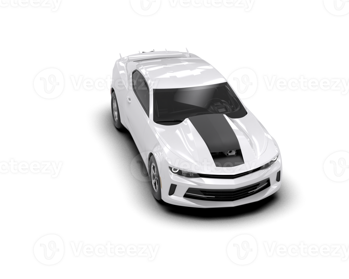 Realistic race car isolated on background. 3d rendering - illustration png