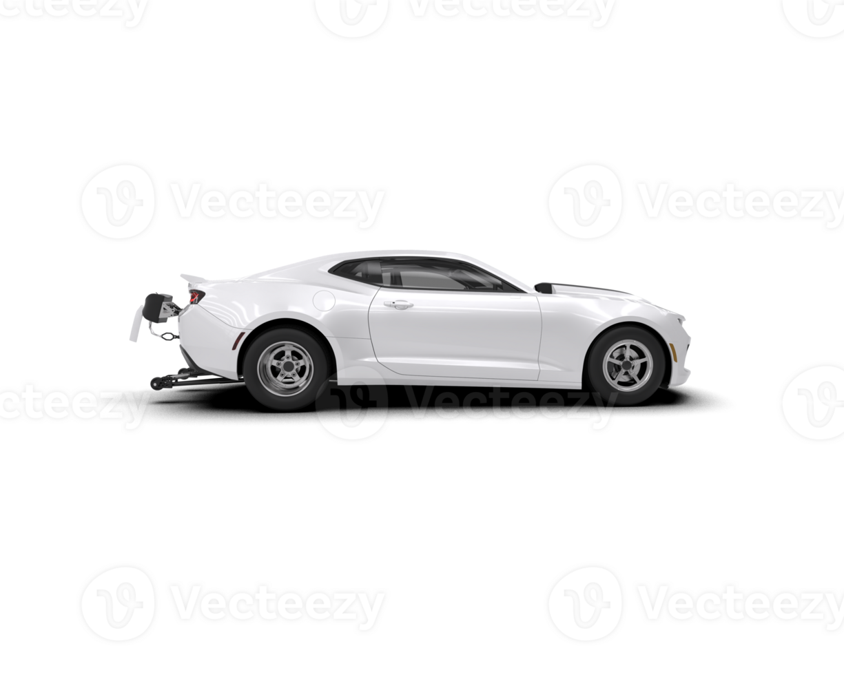 Realistic race car isolated on background. 3d rendering - illustration png