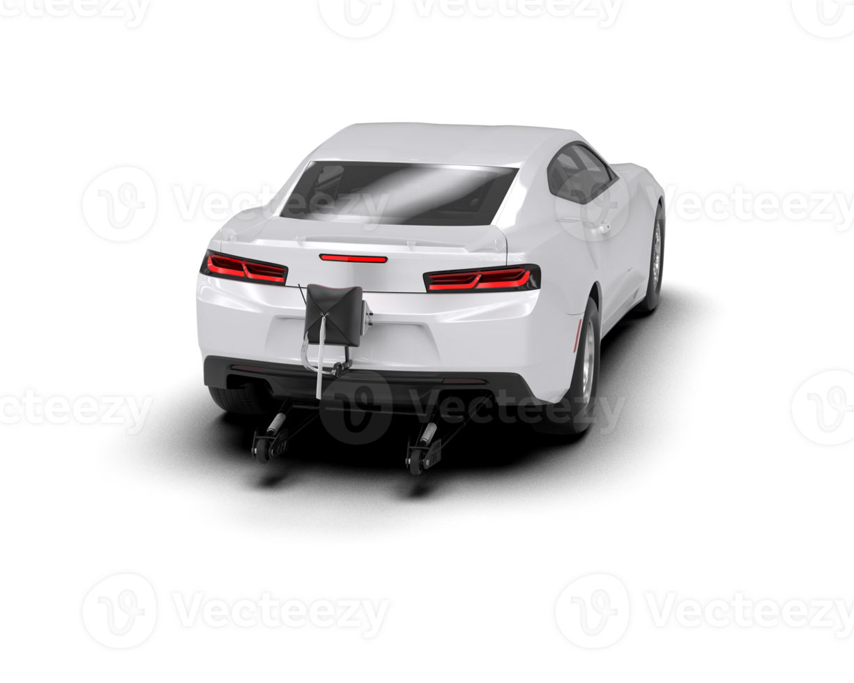 Realistic race car isolated on background. 3d rendering - illustration png