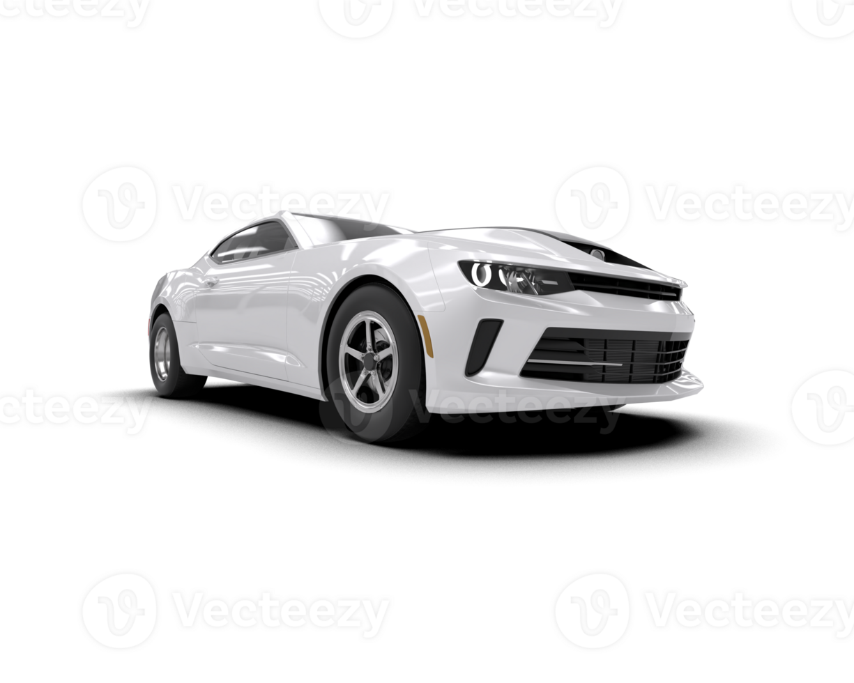 Realistic race car isolated on background. 3d rendering - illustration png