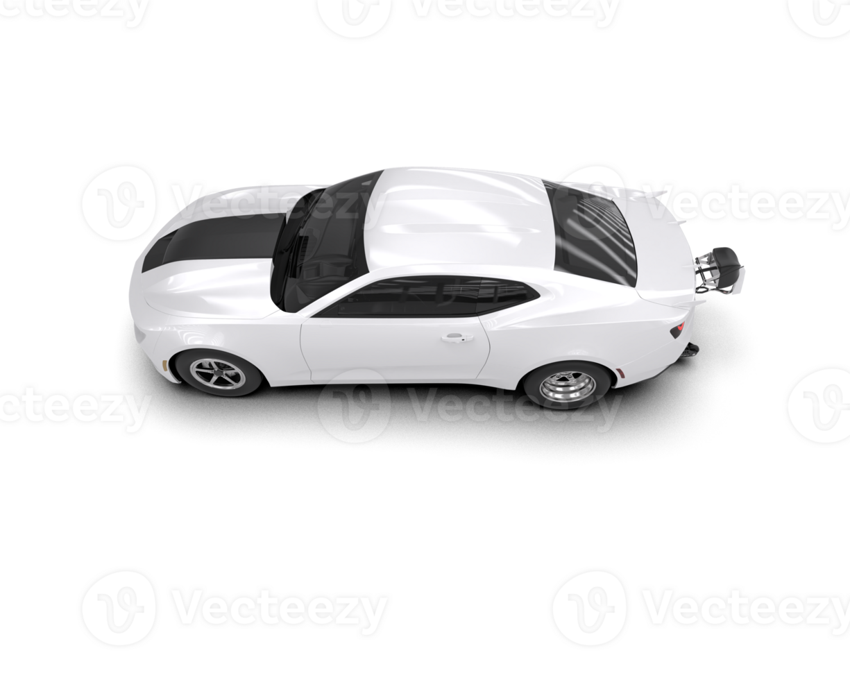 Realistic race car isolated on background. 3d rendering - illustration png