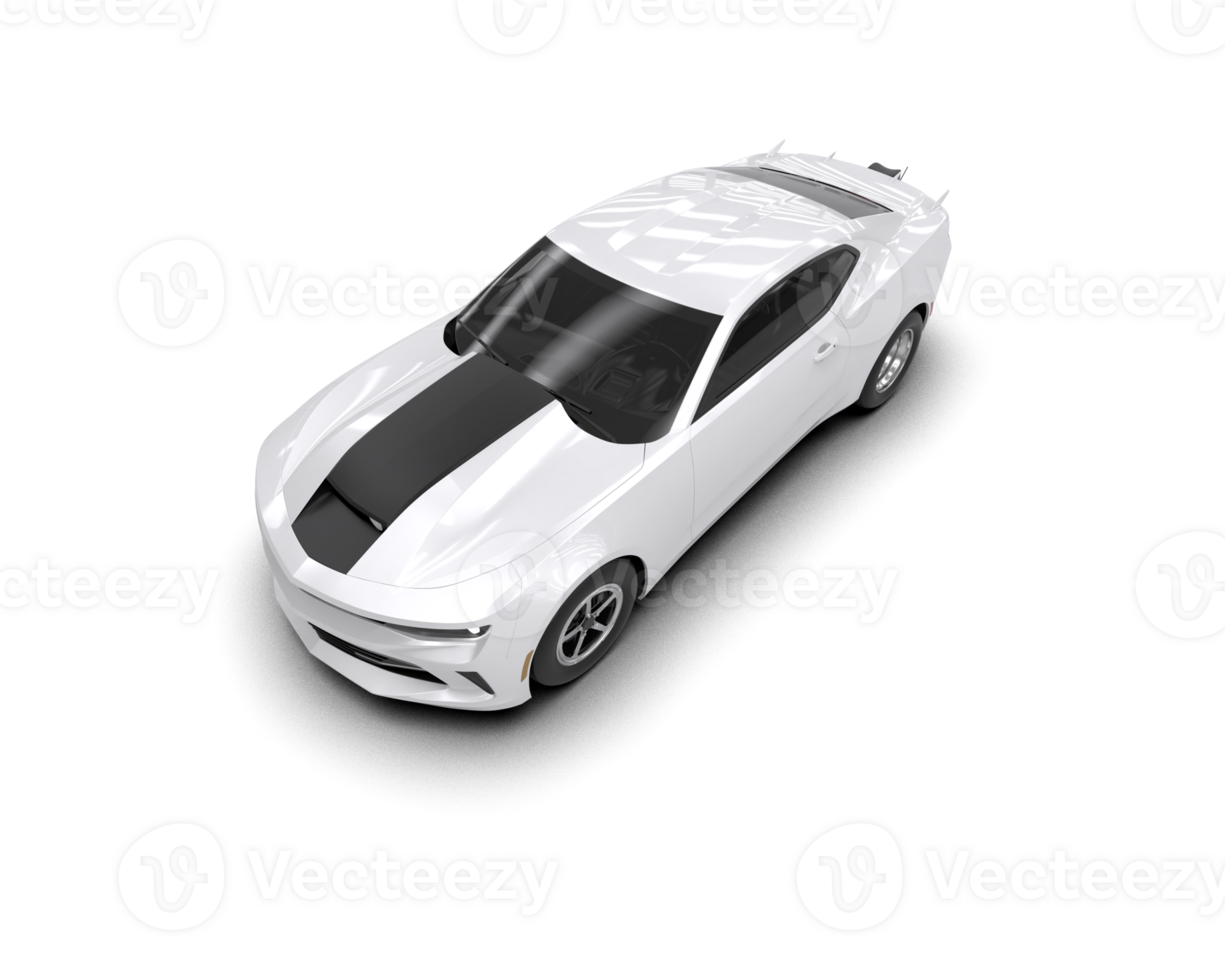 Realistic race car isolated on background. 3d rendering - illustration png