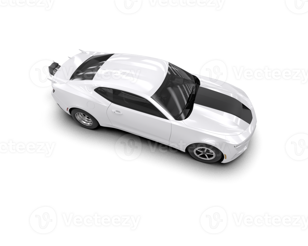 Realistic race car isolated on background. 3d rendering - illustration png
