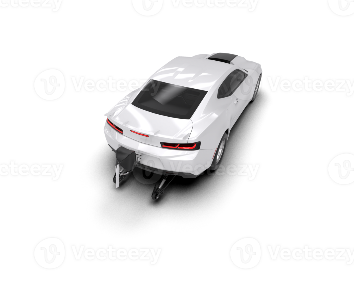 Realistic race car isolated on background. 3d rendering - illustration png