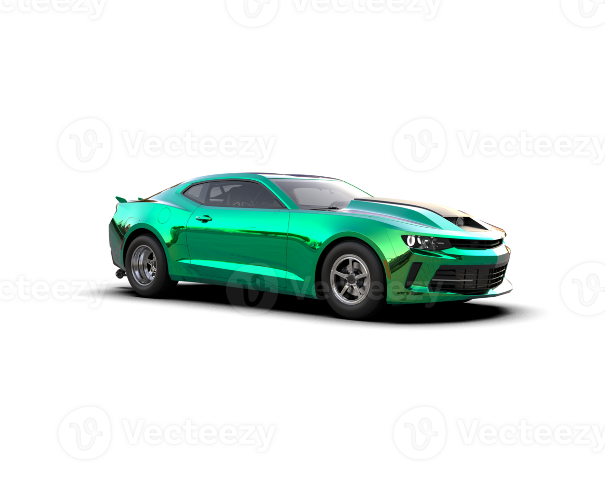Realistic race car isolated on background. 3d rendering - illustration png