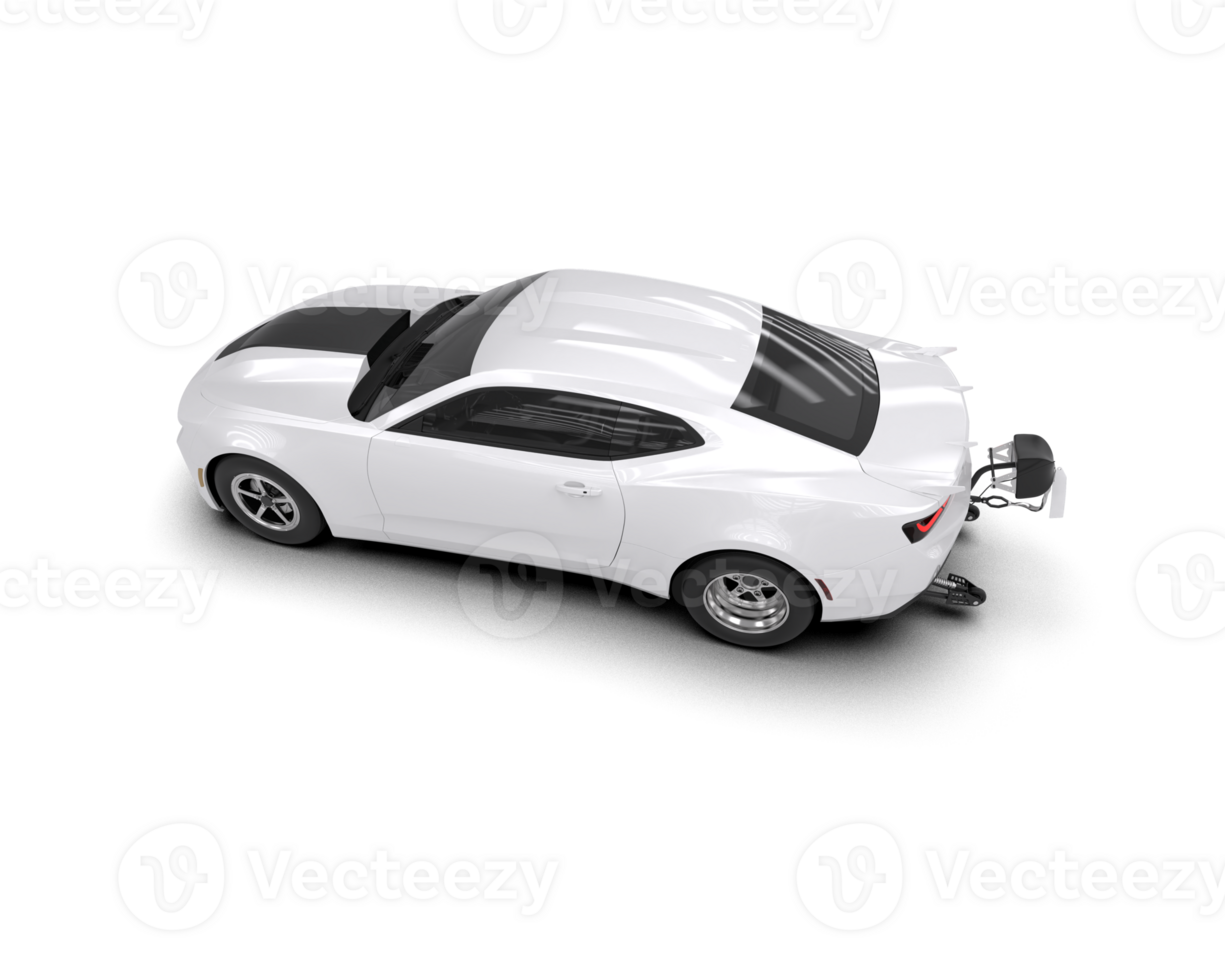 Realistic race car isolated on background. 3d rendering - illustration png