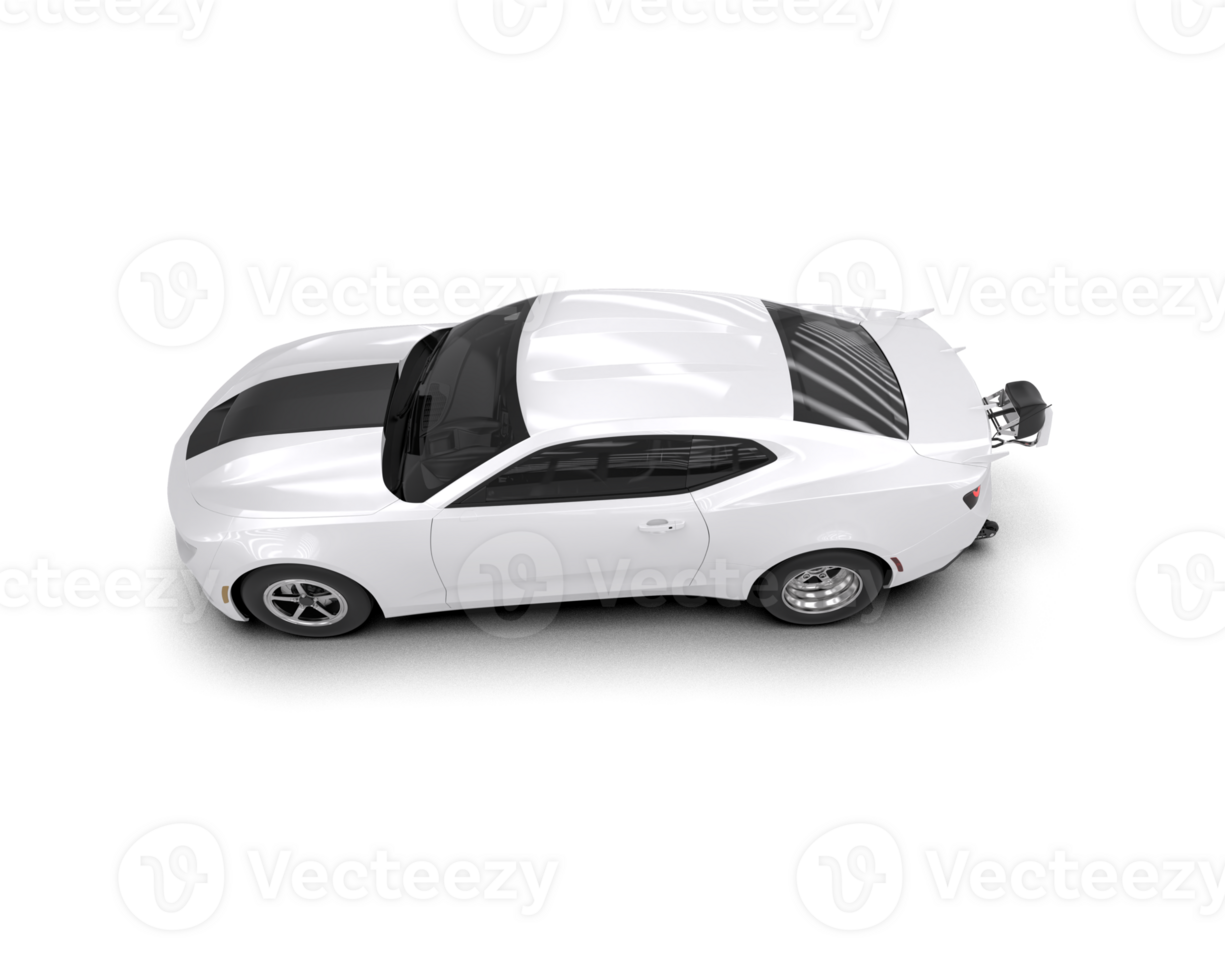 Realistic race car isolated on background. 3d rendering - illustration png