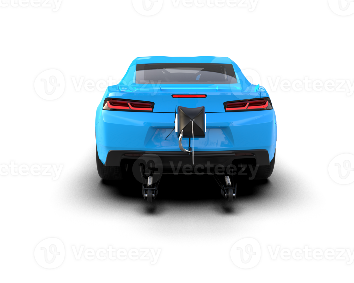 Realistic race car isolated on background. 3d rendering - illustration png