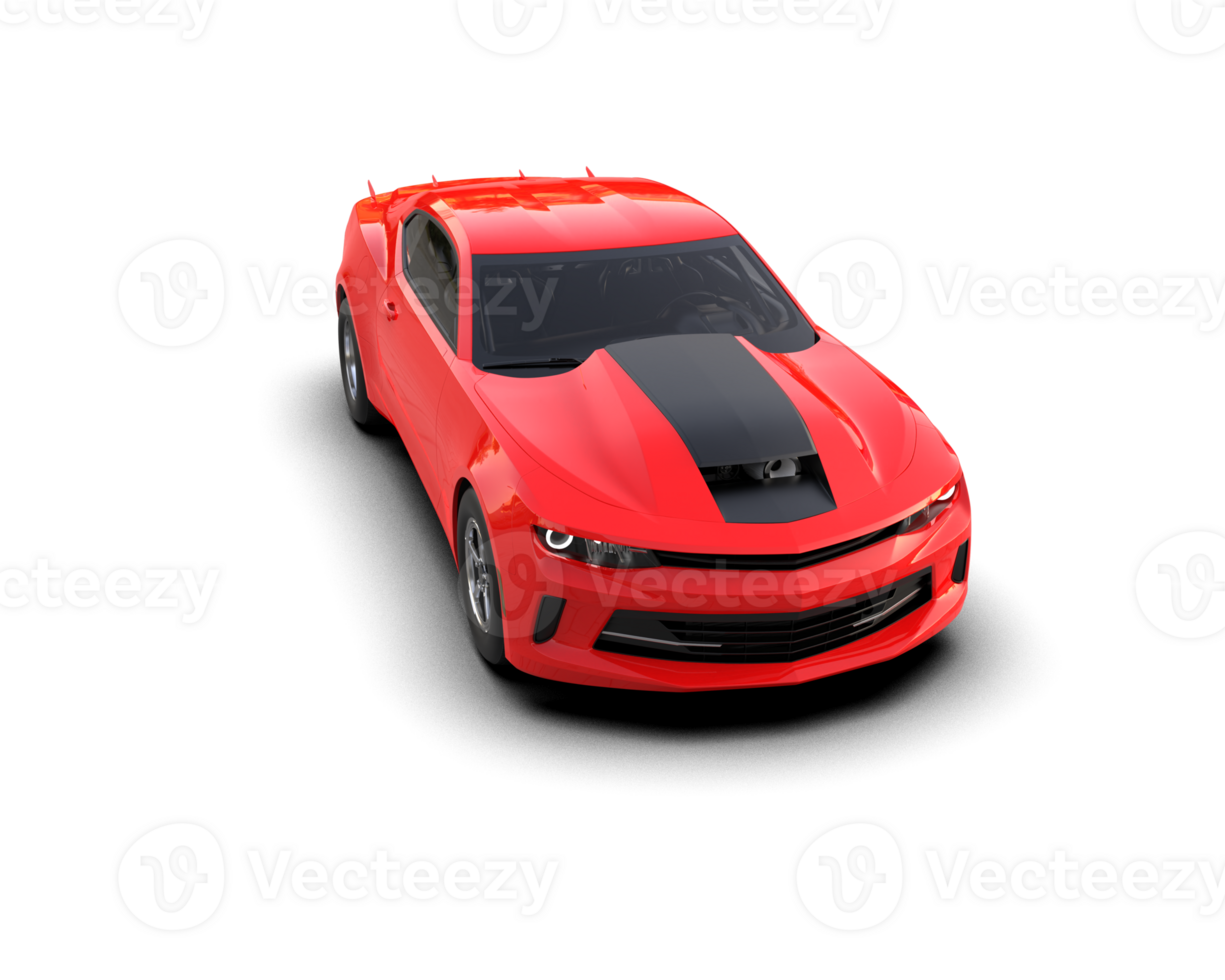 Realistic race car isolated on background. 3d rendering - illustration png