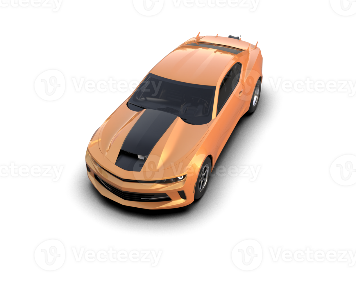 Realistic race car isolated on background. 3d rendering - illustration png