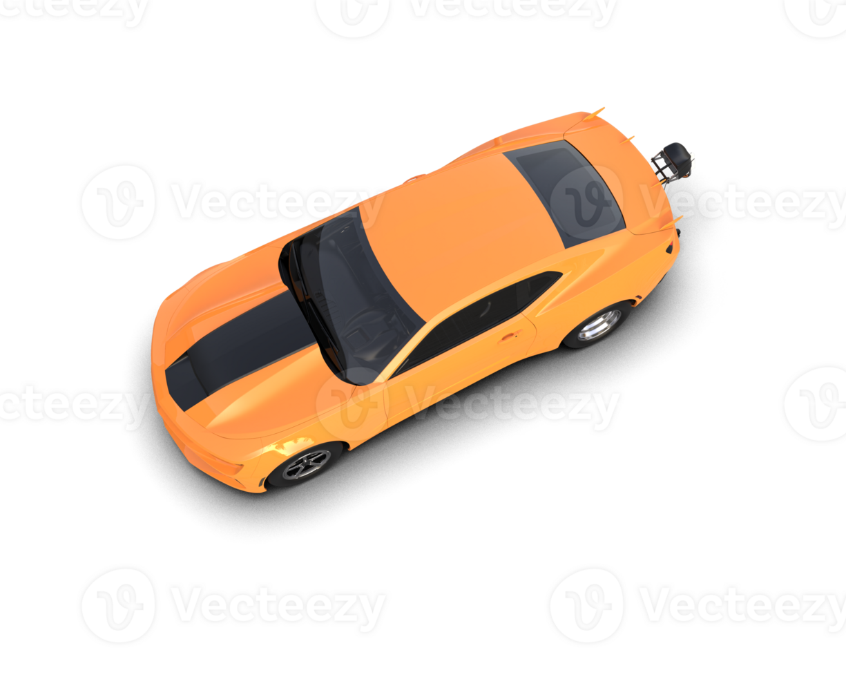 Realistic race car isolated on background. 3d rendering - illustration png
