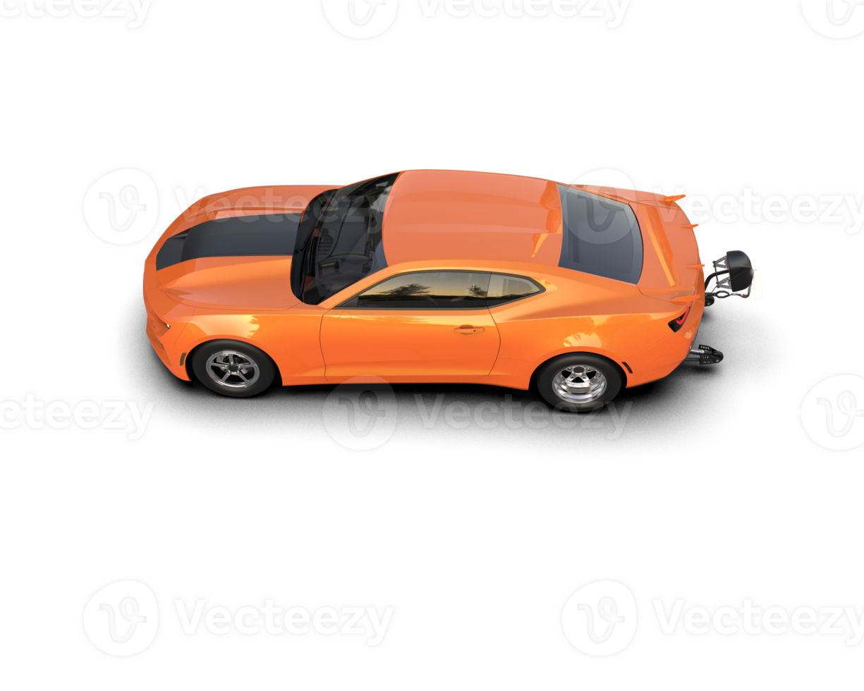 Realistic race car isolated on background. 3d rendering - illustration png