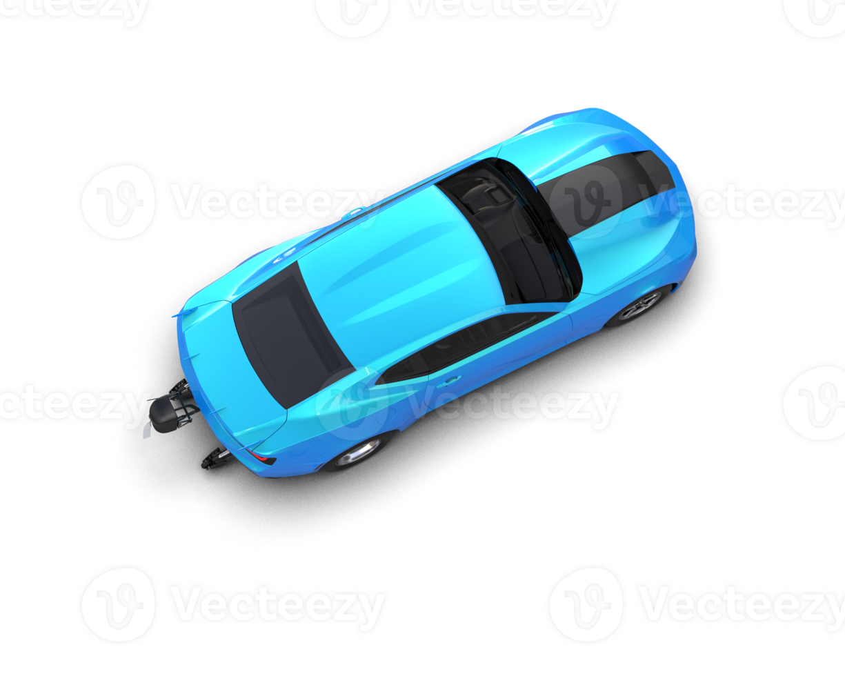Realistic race car isolated on background. 3d rendering - illustration png