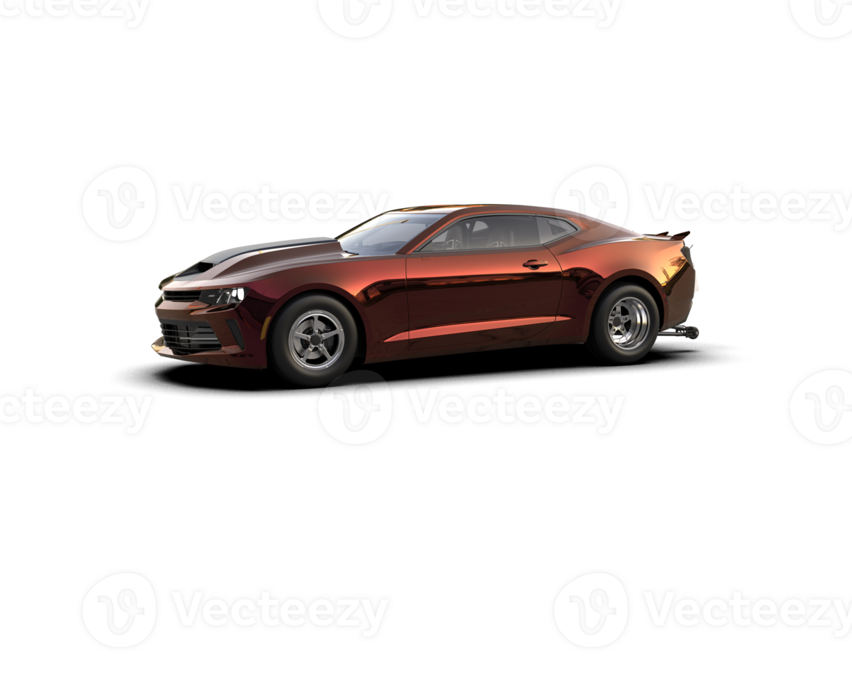 Realistic race car isolated on background. 3d rendering - illustration png