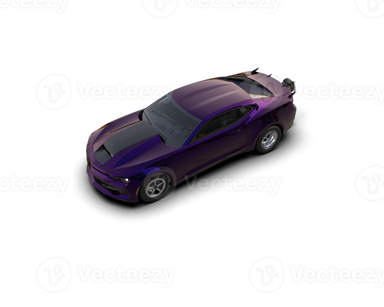 Realistic race car isolated on background. 3d rendering - illustration png