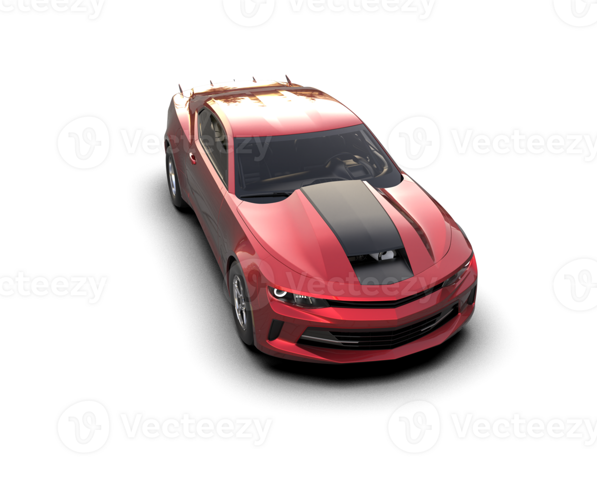 Realistic race car isolated on background. 3d rendering - illustration png