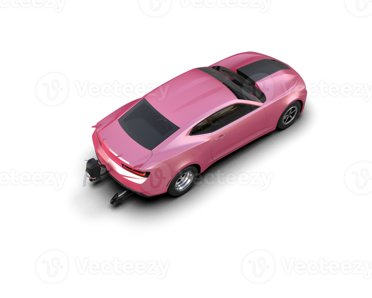 Realistic race car isolated on background. 3d rendering - illustration png