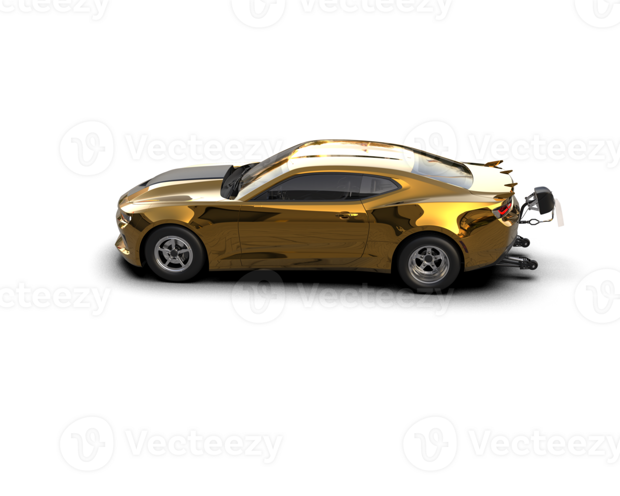 Realistic race car isolated on background. 3d rendering - illustration png