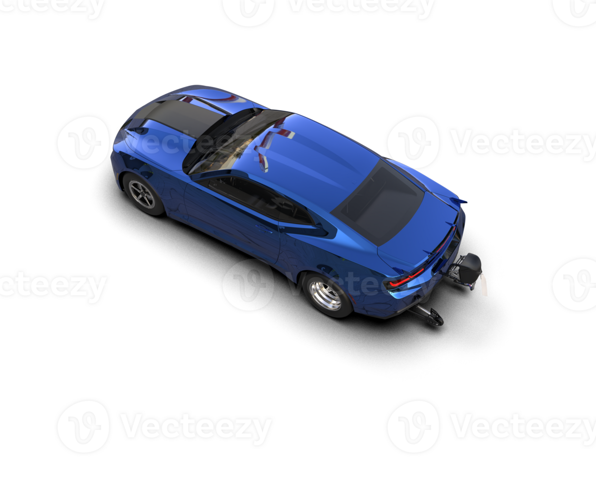 Realistic race car isolated on background. 3d rendering - illustration png