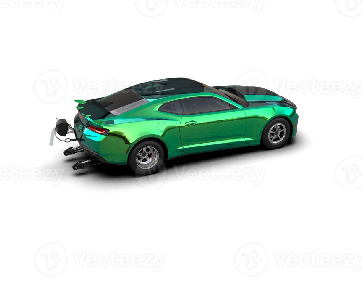 Realistic race car isolated on background. 3d rendering - illustration png